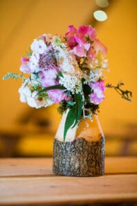 Natural locally supplied flowers for covered in style